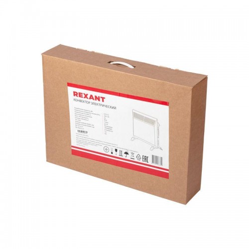 Конвектор электрический 1.5кВт с механическим термостатом; СТИЧ нагревательный элемент; ножки Rexant 60-0091