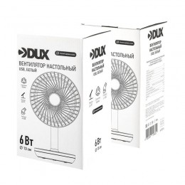 Вентилятор настольный 6Вт USB бел. DUX 60-0214