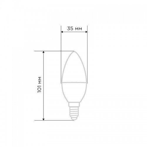 Лампа светодиодная 9.5Вт CN свеча 6500К холод. бел. E27 903лм Rexant 604-204