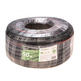 Шланг поливочный ПВХ 3-х слойный 3/4дюйма 50м Стандарт ЧЕТЫРЕ СЕЗОНА 62-0227