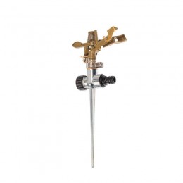Разбрызгиватель латунный импульсный с регулировкой угла горизонта распыления до 26м ЧЕТЫРЕ СЕЗОНА 62-0255