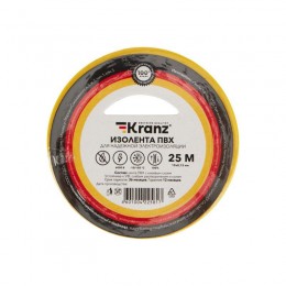 Изолента ПВХ 0.13х19мм 25м желт. Kranz KR-09-2202