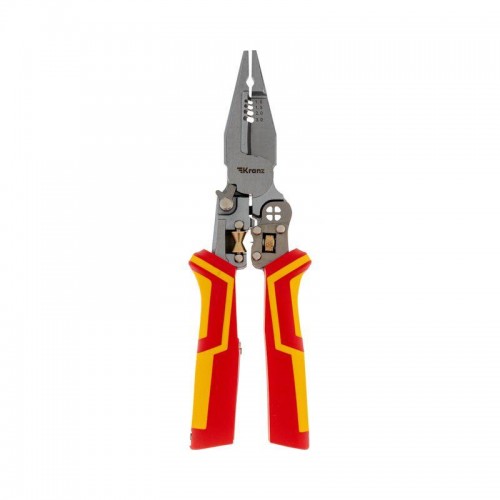 Плоскогубцы многофункциональные диэлектрические PRO 210мм с тестером Kranz KR-12-4656-3