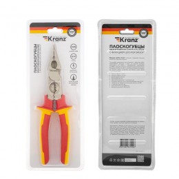 Плоскогубцы многофункциональные диэлектрические 238мм со съемником Kranz KR-12-4657-3