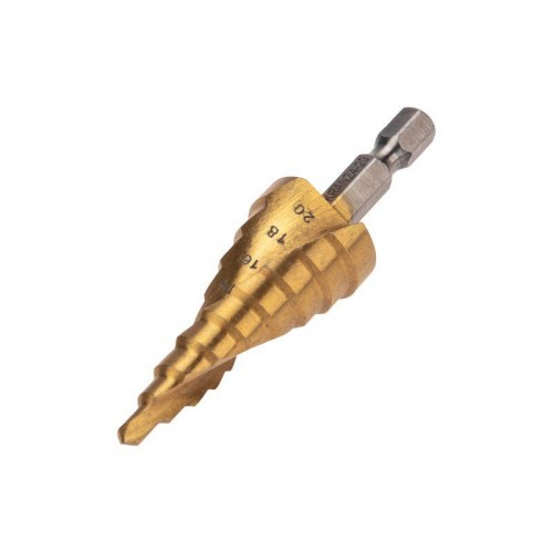 Сверло ступенчатое по металлу ТИТАН 4.0-20.0мм Kranz KR-12-6611