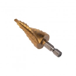 Сверло ступенчатое по металлу ТИТАН 4.0-20.0мм Kranz KR-12-6611