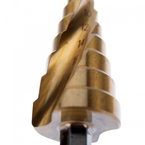 Сверло ступенчатое по металлу ТИТАН 4.0-20.0мм Kranz KR-12-6611