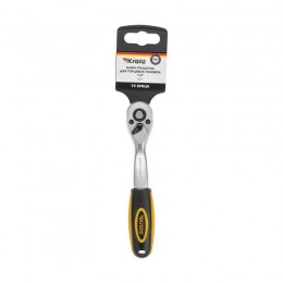 Ключ-трещотка для торцовых головок 1/4 СrV 72 зубца Kranz KR-12-8403