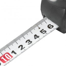 Рулетка Selbstfixierung 10мх25мм магнитный двухсторон. зацеп; двухсторон. шкала; автоматическая фиксация нейлон Kranz KR-12-9024