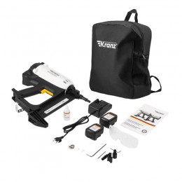 Пистолет гвоздезабивной газовый монтажный GN100 100Дж длина гвоздей 15-40мм d2.7-3мм KRANZ KR-16-1655