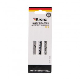 Набор полотен для электролобзика № 2 T101B/T118A/T244D 3шт Kranz KR-92-0320
