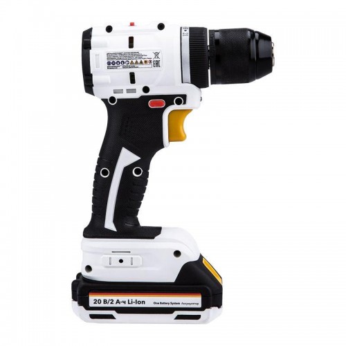 Дрель-шуруповерт аккумуляторная бесщеточная Li-Ion 20В 55Нм (кейс 2 аккум. 2А.ч) Kranz KR-PT-055