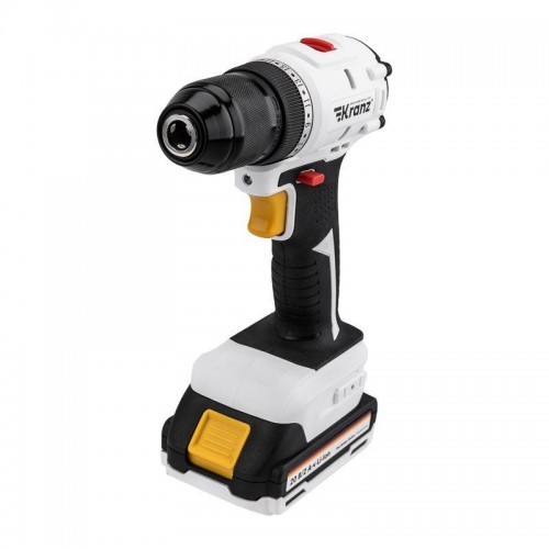 Дрель-шуруповерт аккумуляторная бесщеточная Li-Ion 20В 55Нм (кейс 2 аккум. 2А.ч) Kranz KR-PT-055