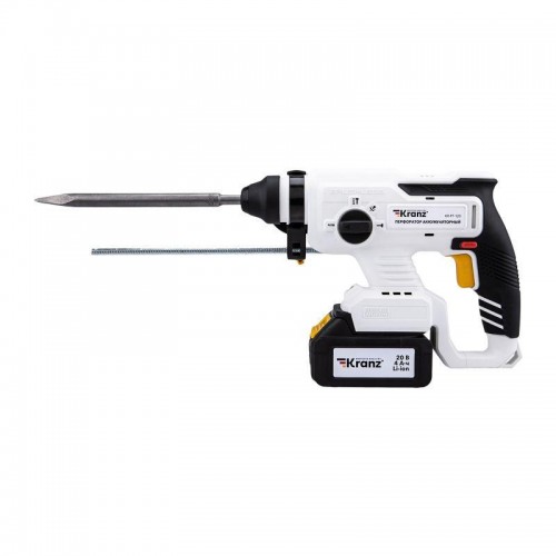 Перфоратор аккумуляторный SDS-plus 2.2Дж 1х4А.ч в кейсе Kranz KR-PT-120