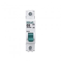 Выключатель автоматический модульный 1п C 6А 4.5кА ВА-101 DEKraft 11052DEK