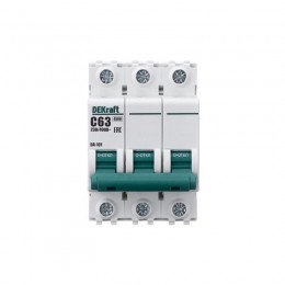 Выключатель автоматический модульный 3п C 63А 4.5кА ВА-101 DEKraft 11084DEK