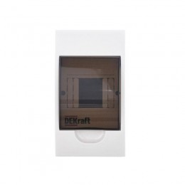Корпус навесной ЩРН-П-4 20х11х9 4мод.IP41 пластик. DEKraft 31008DEK