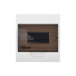 Корпус навесной ЩРН-П-8 20х18х10 8мод. IP41 пластик. DEKraft 31010DEK