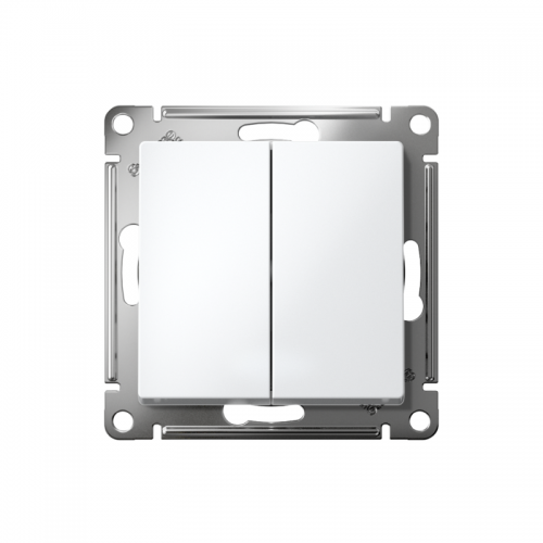 Выключатель 2-кл. AtlasDesign (сх. 5) 10AX с самовозвратом механизм бел. SE ATN000117