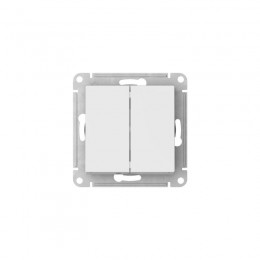 Выключатель 2-кл. AtlasDesign (сх. 5) 10AX быстрозажим. клем. механизм бел. SE ATN000151S