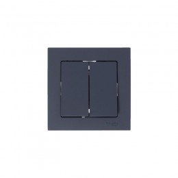 Выключатель 2-кл. СП AtlasDesign 10А IP20 (сх. 5) 10AX механизм грифель SE ATN000751