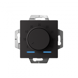 Механизм термостата AtlasDesign 10А электрон. для теплого пола с выносным датчиком +5град.C +45град.C в сборе карбон SchE ATN001035