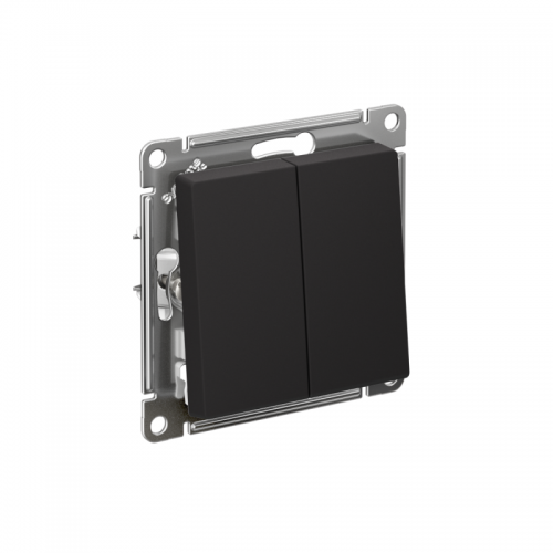 Переключатель перекрестный 2-кл. AtlasDesign 2хсх.7 10АХ механизм карбон SE ATN001073