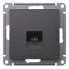 Розетка компьютерная AtlasDesign RJ45 кат.5E механизм базальт SE ATN001483