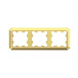 Рамка 3-м AtlasDesign Antique универс. зол. SE ATN101603