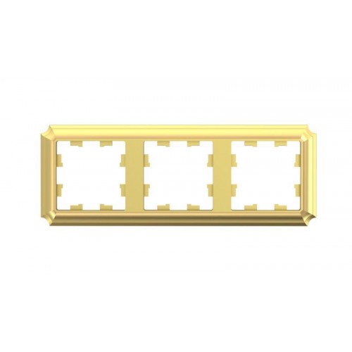 Рамка 3-м AtlasDesign Antique универс. зол. SE ATN101603