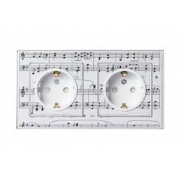 Розетка 1-м СП AtlasDesign Art 16А IP20 с заземл. защ. шторки механизм бел. SE ATN200145