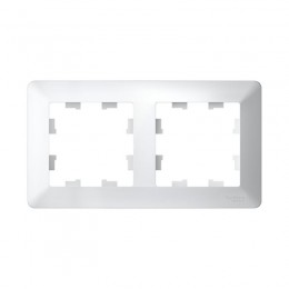 Рамка 2-м AtlasDesign Air бел./дым. бел. SE ATN220102