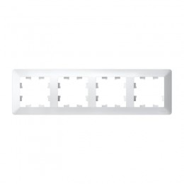 Рамка 4-м AtlasDesign Air бел./дым. бел. SE ATN220104