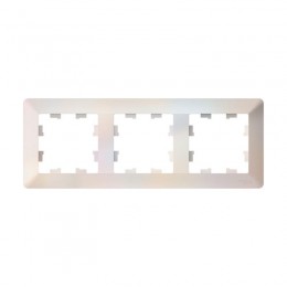 Рамка 3-м AtlasDesign Air жемчуж./дым. бел. SE ATN220403