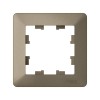 Рамка 1-м AtlasDesign Air шампань/дым. черн. SE ATN220501