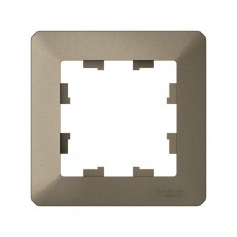 Рамка 1-м AtlasDesign Air шампань/дым. черн. SE ATN220501
