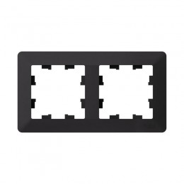 Рамка 2-м AtlasDesign Air карбон/дым. черн. SE ATN221002