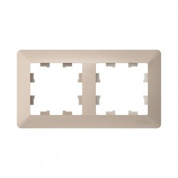 Рамка 2-м AtlasDesign Air песочн./дым. бел. SE ATN221202