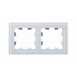 Рамка 2-м AtlasDesign Nature стекло бел. SE ATN320102