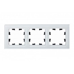 Рамка 3-м AtlasDesign Nature стекло бел. SE ATN320103