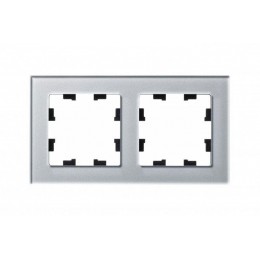 Рамка 2-м AtlasDesign Nature стекло алюм. SE ATN320302