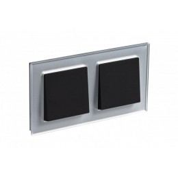 Рамка 2-м AtlasDesign Nature стекло алюм. SE ATN320302