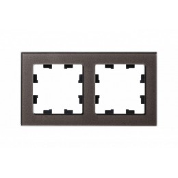 Рамка 2-м AtlasDesign Nature стекло мокко SE ATN320602