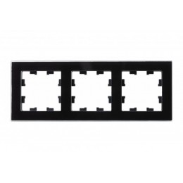 Рамка 3-м AtlasDesign Nature стекло черн. SE ATN321003