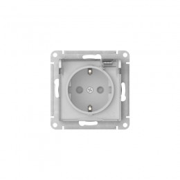 Розетка AtlasDesign Aqua 16А IP44 с заземл. защ. шторки с прозр. крышкой быстрозажим. клем. механизм бел. SE ATN440146S