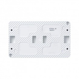 Розетка 2-м ОП AtlasDesign Profi54 16А IP54 250В с заземл. защ. шторки бел. SE ATN540126