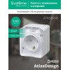 Розетка 1-м ОП AtlasDesign PROFI 16А IP54 250В заземл. защ. шторки бел. SE ATN540145