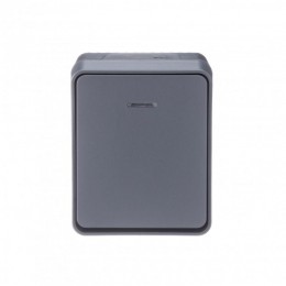 Выключатель 1-кл. ОП AtlasDesign Profi54 IP54 10AX с подсветкой антрацит SE ATN544013