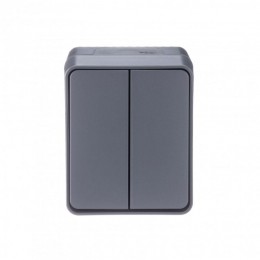 Выключатель 2-кл. ОП AtlasDesign PROFI IP54 10AX антрацит SE ATN544051