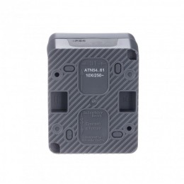 Переключатель проходной 1-кл. ОП AtlasDesign Profi54 IP54 10AX антрацит SE ATN544061